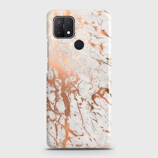 Realme C25s Cover - In Chic Rose Gold Chrome Style Printed Hard Case with Life Time Colors Guarantee ( Fast Delivery )