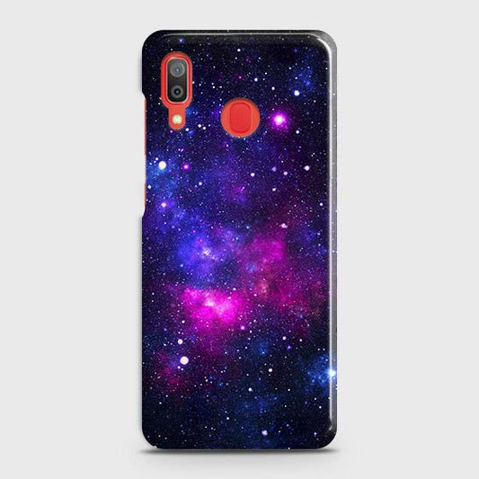 SAMSUNG GALAXY A20 Cover - Dark Galaxy Stars Modern Printed Hard Case with Life Time Colors Guarantee