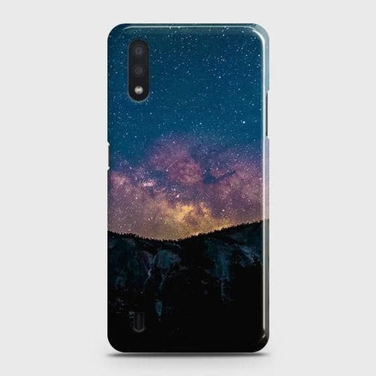 Samsung Galaxy A01 Cover - Matte Finish - Embrace Dark Galaxy  Trendy Printed Hard Case with Life Time Colors Guarantee