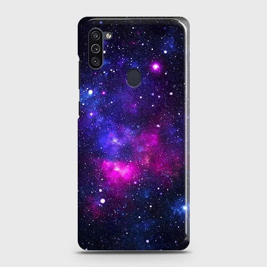 Samsung Galaxy A11 Cover - Dark Galaxy Stars Modern Printed Hard Case with Life Time Colors Guarantee b68