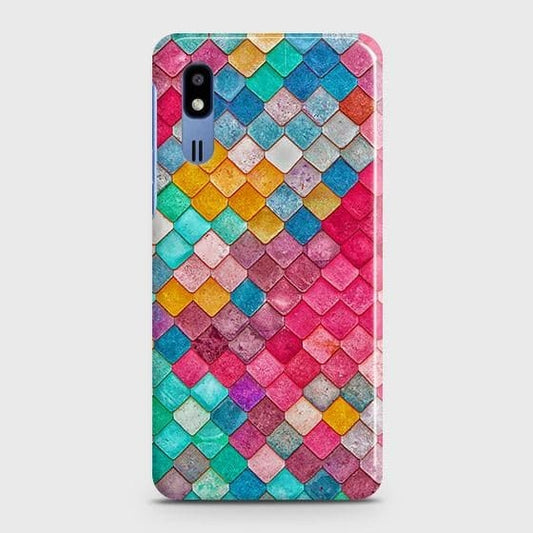 Samsung Galaxy A2 Core Cover - Chic Colorful Mermaid Printed Hard Case with Life Time Colors Guarantee