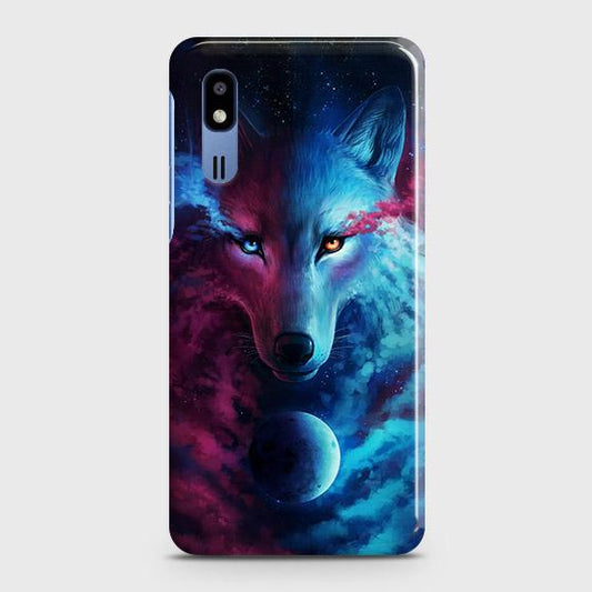 Samsung Galaxy A2 Core Cover - Infinity Wolf Trendy Printed Hard Case with Life Time Colors Guarantee