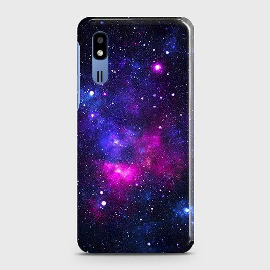 Samsung Galaxy A2 Core Cover - Dark Galaxy Stars Modern Printed Hard Case with Life Time Colors Guarantee