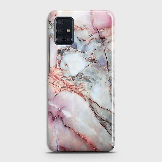 Samsung Galaxy A51 Cover - Violet Sky Marble Trendy Printed Hard Case with Life Time Colors Guarantee
