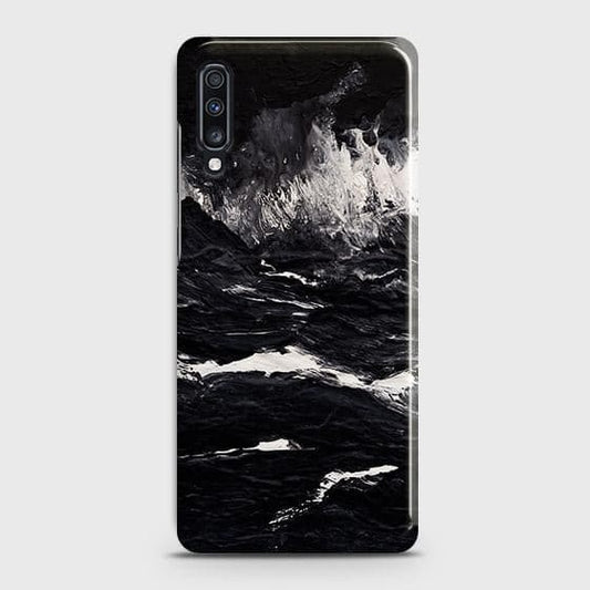 Xiaomi Redmi Note 7 Cover - Black Ocean Marble Trendy Printed Hard Case with Life Time Colors Guarantee