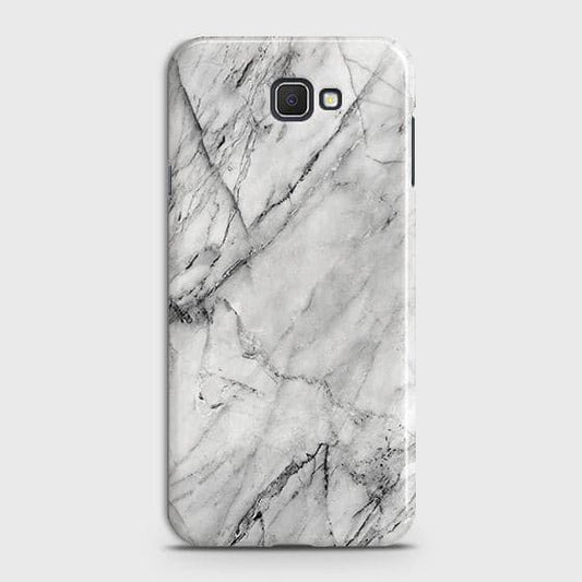 Samsung Galaxy J4 Core Cover - Matte Finish - Trendy White Floor Marble Printed Hard Case with Life Time Colors Guarantee - D2