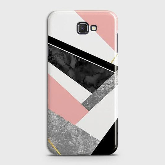 Samsung Galaxy J4 Core Cover - Matte Finish - Geometric Luxe Marble Trendy Printed Hard Case with Life Time Colors Guarantee