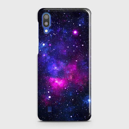 Samsung Galaxy M10 Cover - Dark Galaxy Stars Modern Printed Hard Case with Life Time Colors Guarantee