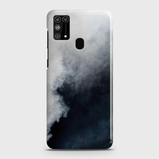 Samsung Galaxy M31 Cover - Matte Finish - Trendy Misty White and Black Marble Printed Hard Case with Life Time Colors Guarantee b48