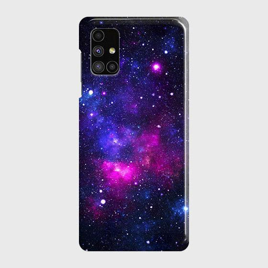 Samsung Galaxy M51 Cover - Dark Galaxy Stars Modern Printed Hard Case with Life Time Colors Guarantee