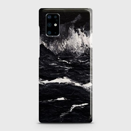 Samsung Galaxy S20 Plus Cover - Black Ocean Marble Trendy Printed Hard Case with Life Time Colors Guarantee