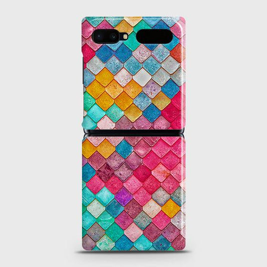Samsung Galaxy Z Flip Cover - Chic Colorful Mermaid Printed Hard Case with Life Time Colors Guarantee