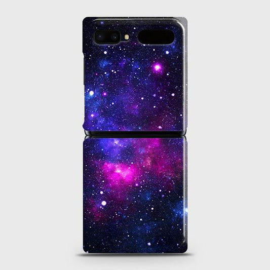 Samsung Galaxy Z Flip Cover - Dark Galaxy Stars Modern Printed Hard Case with Life Time Colors Guarantee