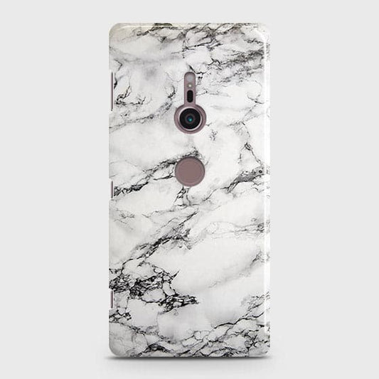 Sony Xperia XZ3 Cover - Matte Finish - Trendy Mysterious White Marble Printed Hard Case with Life Time Colors Guarantee ( Fast Delivery )