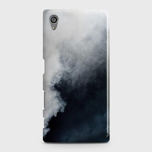 Sony Xperia Z5 Cover - Matte Finish - Trendy Misty White and Black Marble Printed Hard Case with Life Time Colors Guarantee