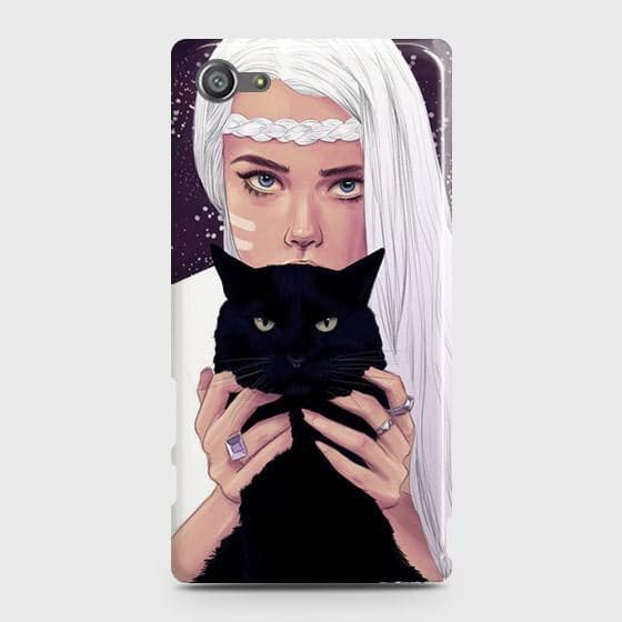 Sony Xperia Z5 Compact / Z5 Mini Cover - Trendy Wild Black Cat Printed Hard Case with Life Time Colors Guarantee