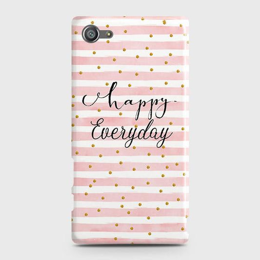 Sony Xperia Z5 Compact / Z5 Mini Cover - Trendy Happy Everyday Printed Hard Case with Life Time Colors Guarantee