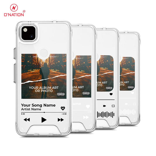 Google Pixel 4a 4G Cover - Personalised Album Art Series - 4 Designs - Clear Phone Case - Soft Silicon Borders