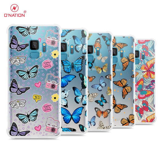Samsung Galaxy S9 Cover - O'Nation Butterfly Dreams Series - 9 Designs - Clear Phone Case - Soft Silicon Borders