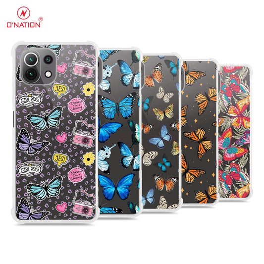 Xiaomi Mi 11 Cover - O'Nation Butterfly Dreams Series - 9 Designs - Clear Phone Case - Soft Silicon Borders