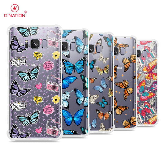 Samsung Galaxy S8 Plus Cover - O'Nation Butterfly Dreams Series - 9 Designs - Clear Phone Case - Soft Silicon Borders