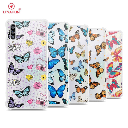 Samsung Galaxy A30s Cover - O'Nation Butterfly Dreams Series - 9 Designs - Clear Phone Case - Soft Silicon Borders