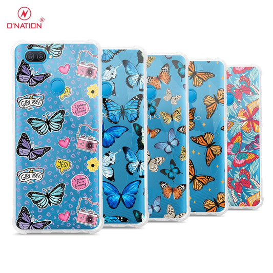 Oppo A12 Cover - O'Nation Butterfly Dreams Series - 9 Designs - Clear Phone Case - Soft Silicon Borders