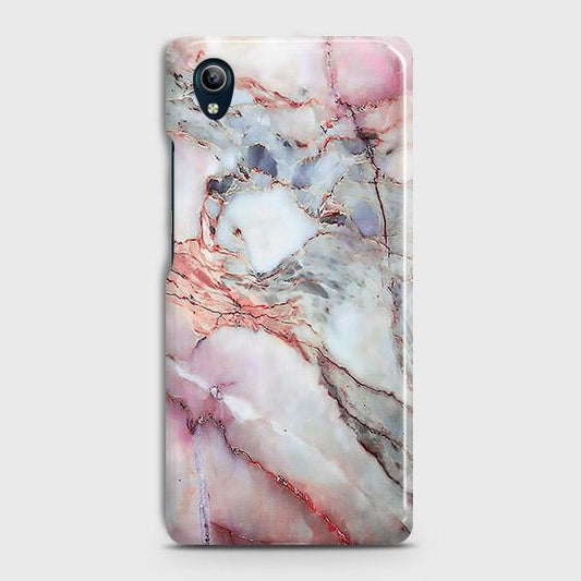 Vivo Y1s Cover - Violet Sky Marble Trendy Printed Hard Case with Life Time Colors Guarantee ( Fast Delivery )
