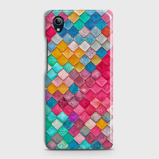 Vivo Y90 Cover - Chic Colorful Mermaid Printed Hard Case with Life Time Colors Guarantee