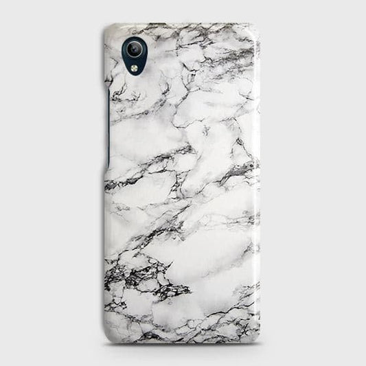 Vivo Y90 Cover - Matte Finish - Trendy Mysterious White Marble Printed Hard Case with Life Time Colors Guarantee