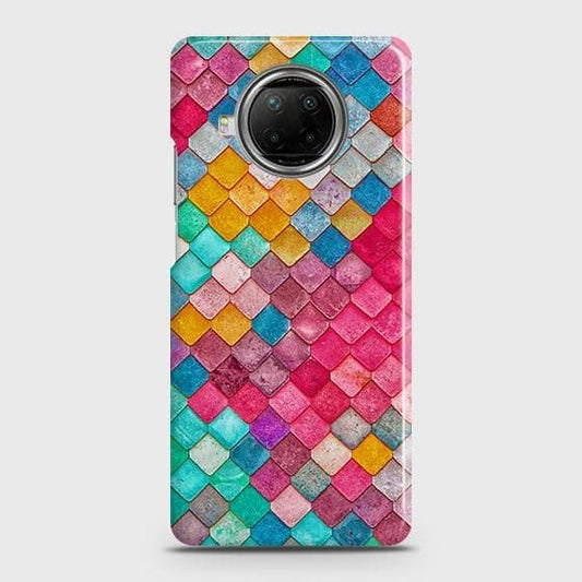 Xiaomi Mi 10i Cover - Chic Colorful Mermaid Printed Hard Case with Life Time Colors Guarantee