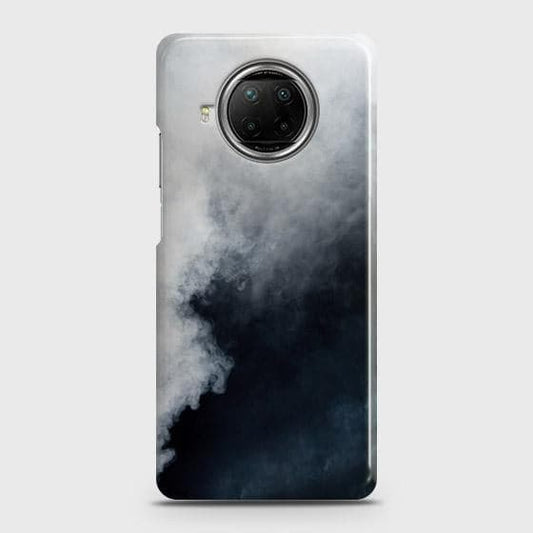 Xiaomi Mi 10i Cover - Matte Finish - Trendy Misty White and Black Marble Printed Hard Case with Life Time Colors Guarantee