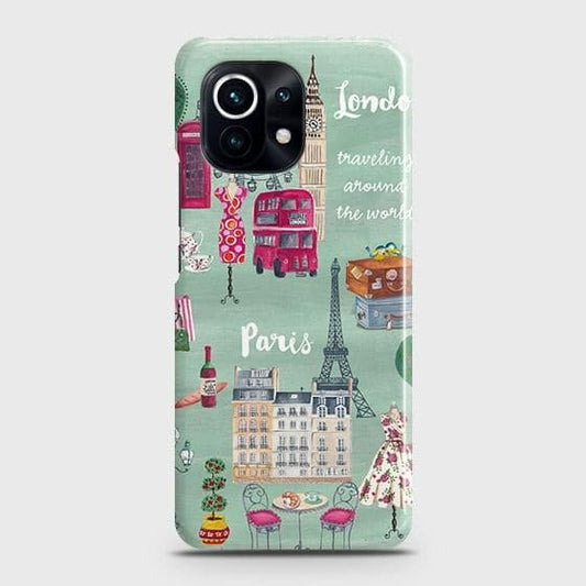 Xiaomi Mi 11 Lite Cover - Matte Finish - London, Paris, New York ModernPrinted Hard Case with Life Time Colors Guarantee