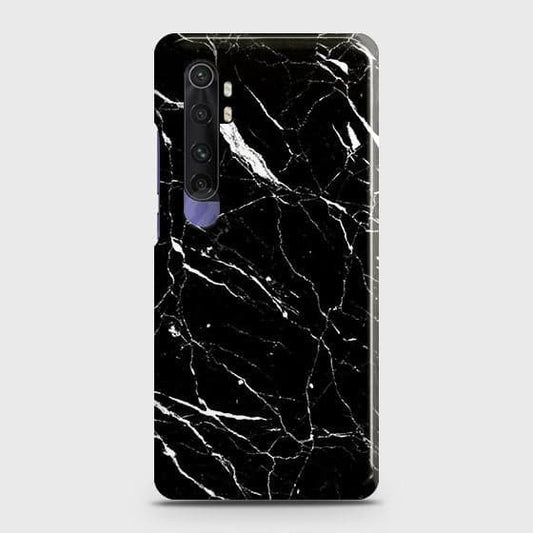 Xiaomi Mi Note 10 Lite Cover ( Some Extra Space in Camera Hole) - Trendy Black Marble Printed Hard Case with Life Time Colors Guarantee