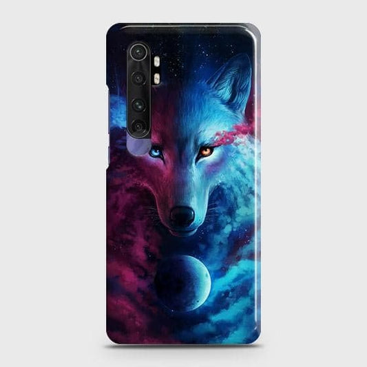 Xiaomi Mi Note 10 Lite Cover ( Some Extra Space in Camera Hole) - Infinity Wolf Trendy Printed Hard Case with Life Time Colors Guarantee