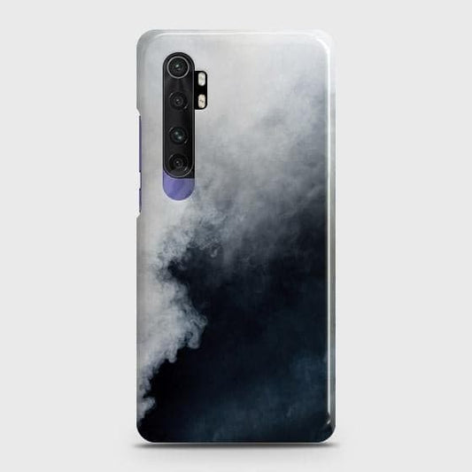 Xiaomi Mi Note 10 Lite Cover ( Some Extra Space in Camera Hole) - Matte Finish - Trendy Misty White and Black Marble Printed Hard Case with Life Time Colors Guarantee