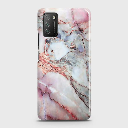 Xiaomi Poco M3 Cover - Violet Sky Marble Trendy Printed Hard Case with Life Time Colors Guarantee