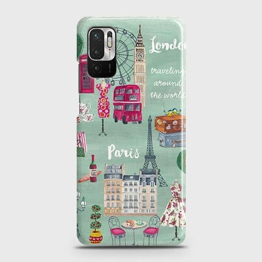 Xiaomi Redmi Note 10 5G Cover - Matte Finish - London, Paris, New York ModernPrinted Hard Case with Life Time Colors Guarantee
