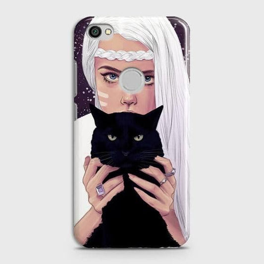 Xiaomi Redmi Note 5A Prime  Cover - Trendy Wild Black Cat Printed Hard Case with Life Time Colors Guarantee