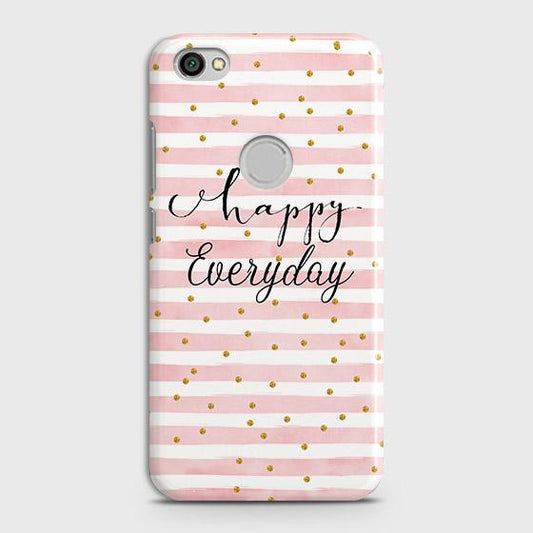 Xiaomi Redmi Note 5A Prime Cover - Trendy Happy Everyday Printed Hard Case with Life Time Colors Guarantee