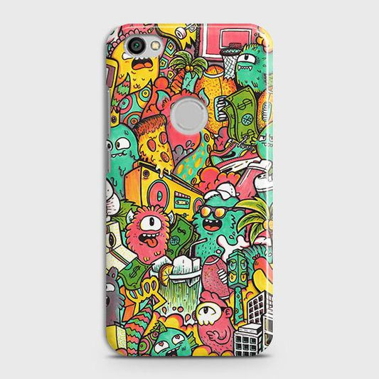 Xiaomi Redmi Note 5A Prime Cover - Matte Finish - Candy Colors Trendy Sticker Collage Printed Hard Case with Life Time Colors Guarantee