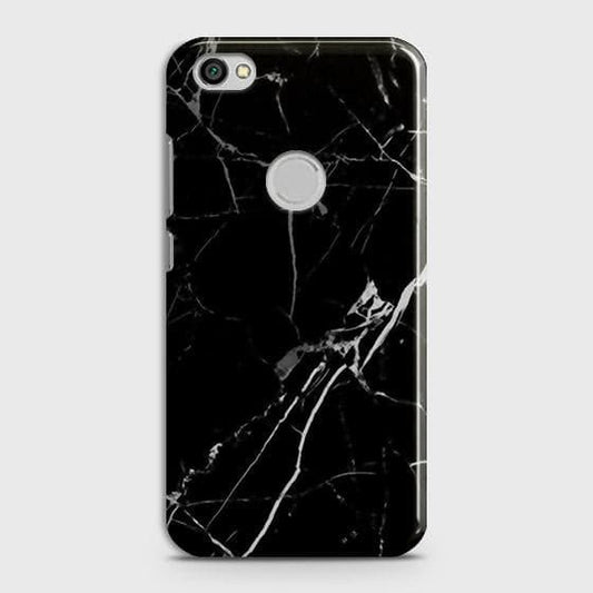 Xiaomi Redmi Note 5A Prime Cover - Black Modern Classic Marble Printed Hard Case with Life Time Colors Guarantee