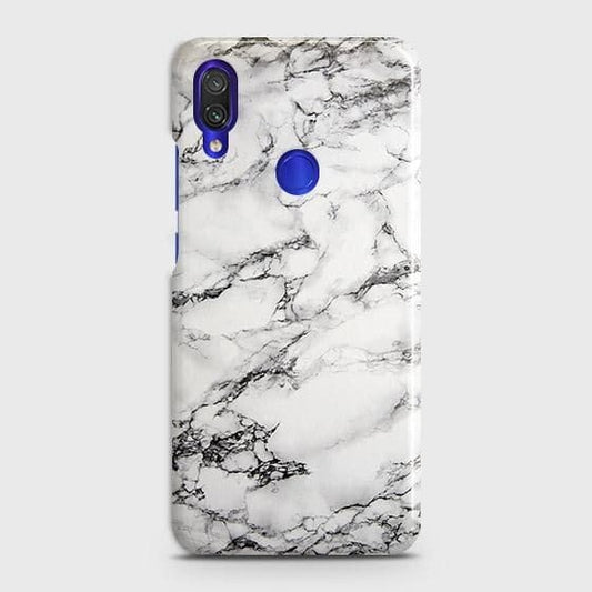 Xiaomi Redmi Note 7 Pro Cover - Matte Finish - Trendy Mysterious White Marble Printed Hard Case with Life Time Colors Guarantee