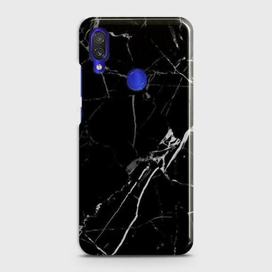 Xiaomi Redmi Note 7 Pro Cover - Black Modern Classic Marble Printed Hard Case with Life Time Colors Guarantee