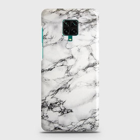 Xiaomi Redmi Note 9S Cover - Matte Finish - Trendy Mysterious White Marble Printed Hard Case with Life Time Colors Guarantee