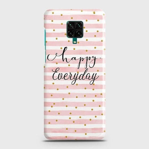 Xiaomi Redmi Note 9S Cover - Trendy Happy Everyday Printed Hard Case with Life Time Colors Guarantee