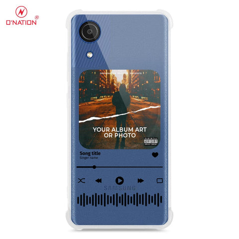 Samsung Galaxy A03 Core Cover - Personalised Album Art Series - 4 Designs - Clear Phone Case - Soft Silicon Borders