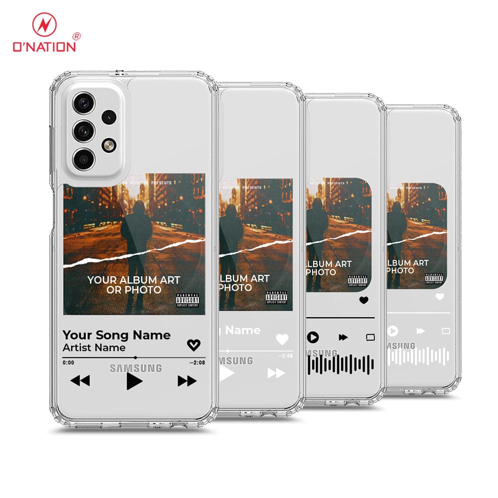Samsung Galaxy A23 5G Cover - Personalised Album Art Series - 4 Designs - Clear Phone Case - Soft Silicon Borders