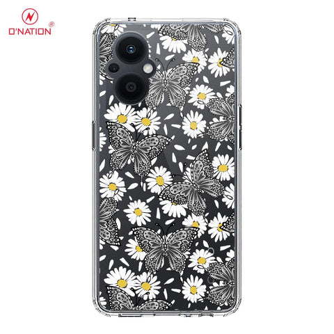 Oppo Reno 7Z 5G Cover - O'Nation Butterfly Dreams Series - 9 Designs - Clear Phone Case - Soft Silicon Borders