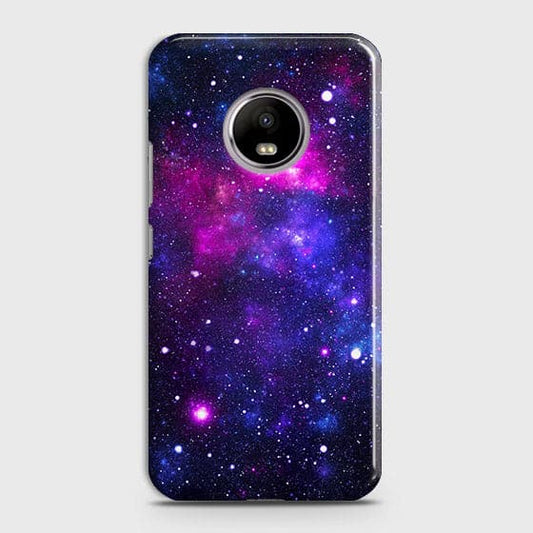 Motorola E4 Plus - Dark Galaxy Stars Modern Printed Hard Case